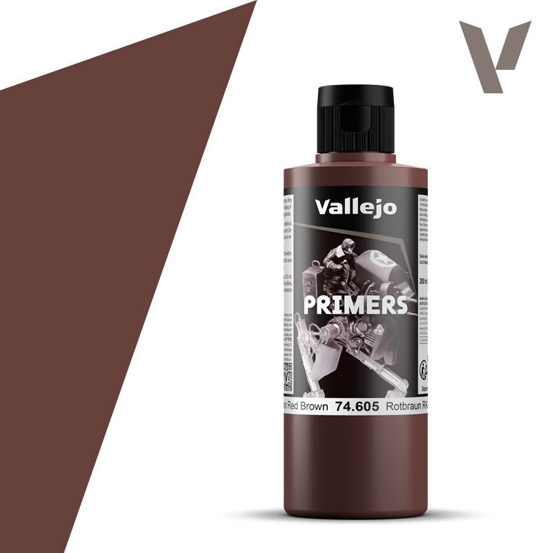 two hundred milliliter bottle of red brown paint