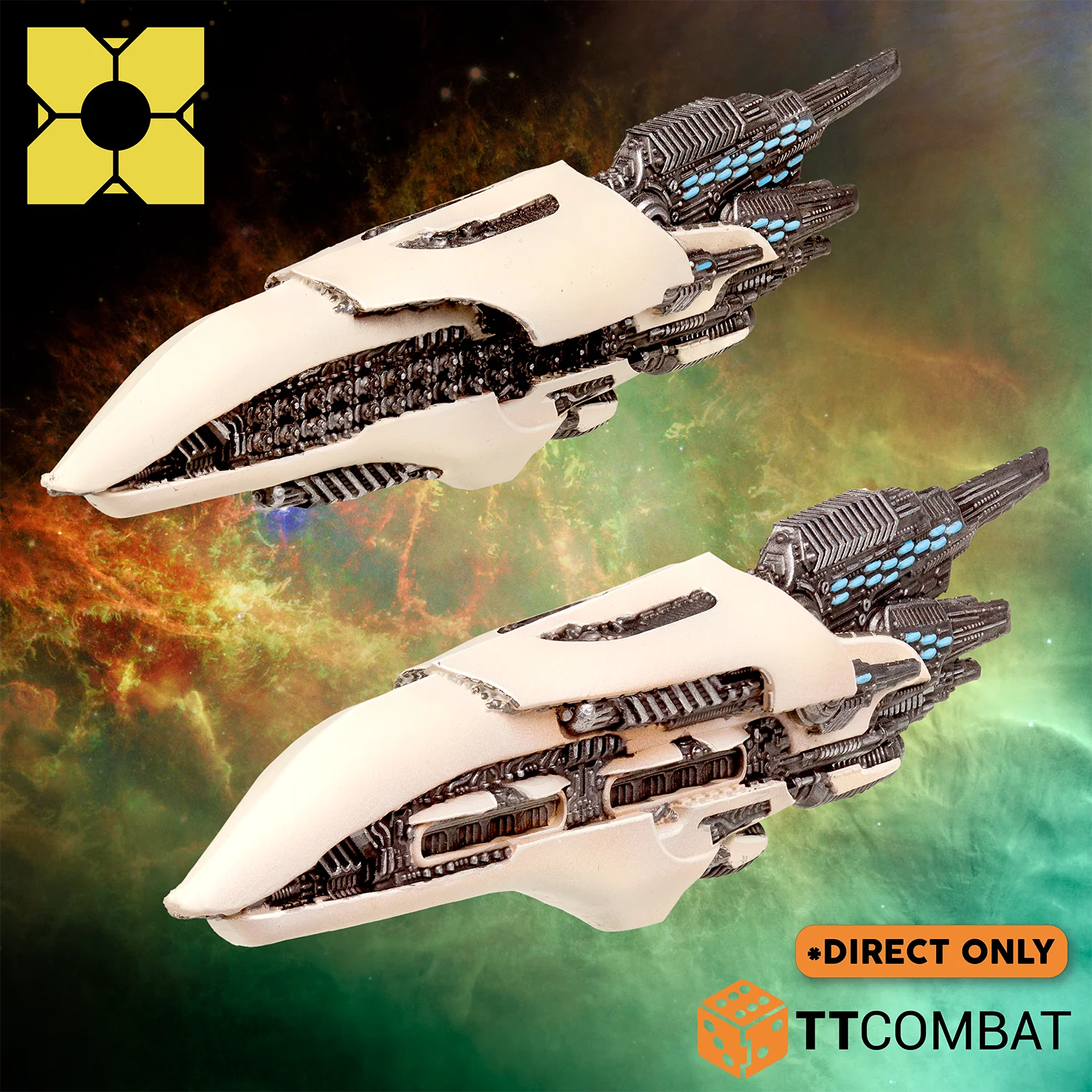 two painted prototype cruisers