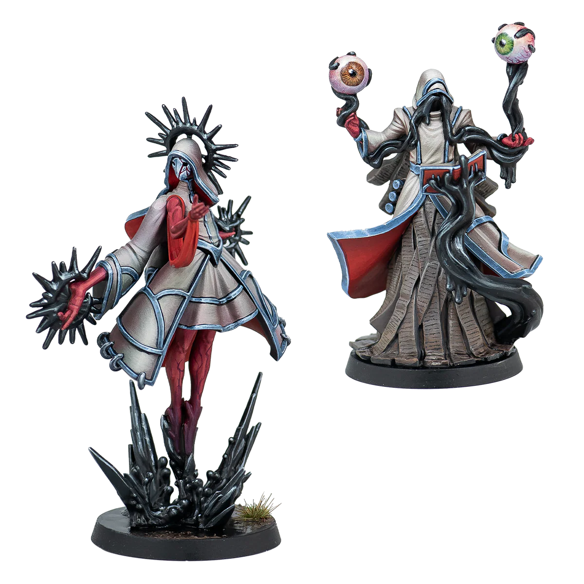 two painted robed sorcerers