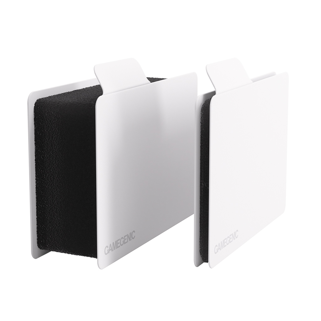 two horizontal white size morph dividers, one at the largest width, and one at the smallest, most compressed, width