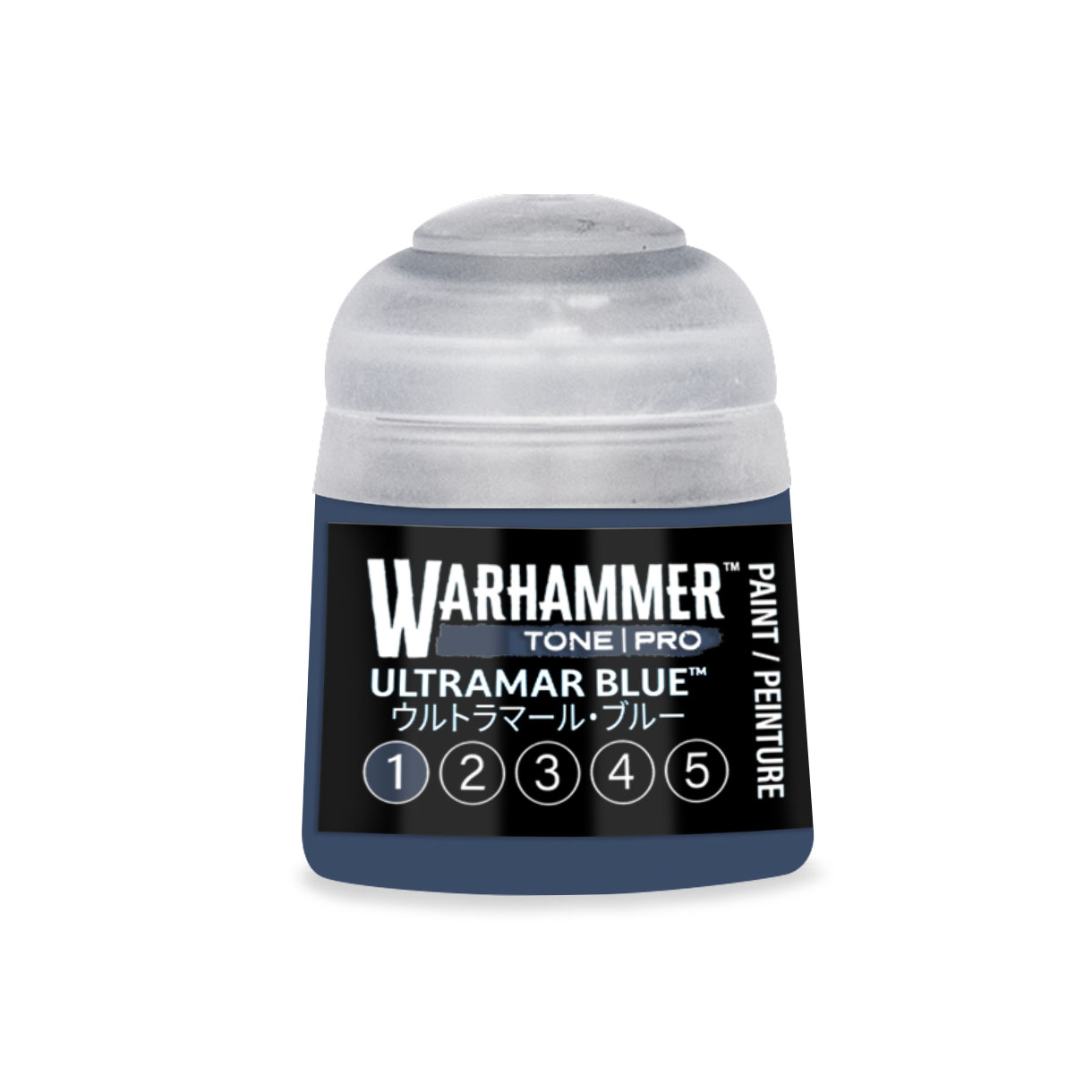 pot of dark bluish grey paint