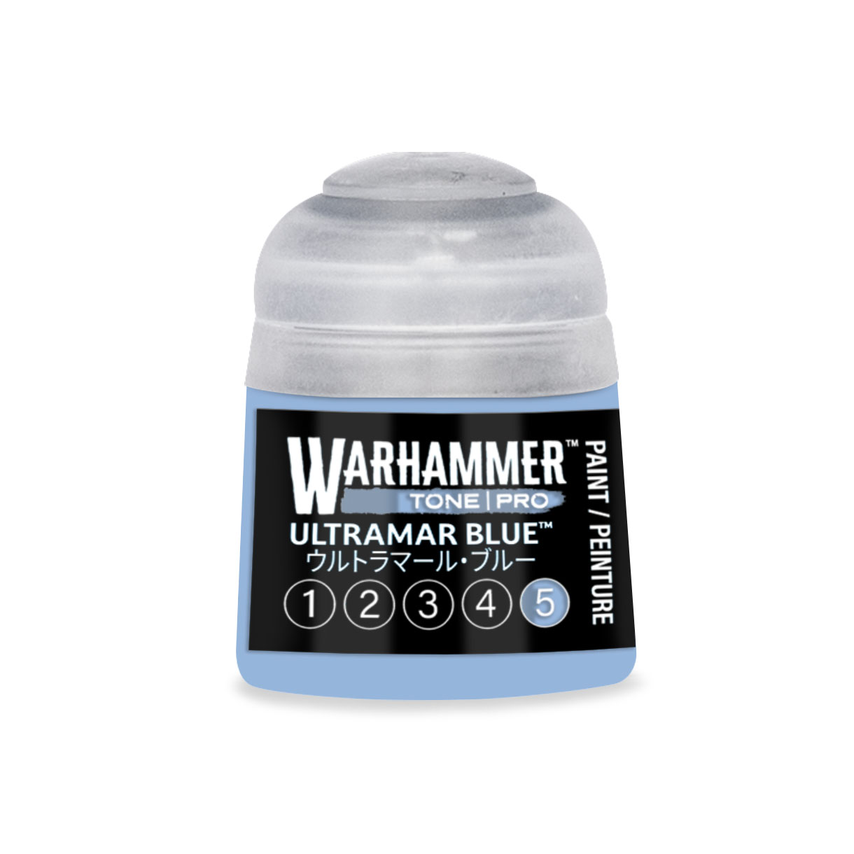 pot of baby blue paint
