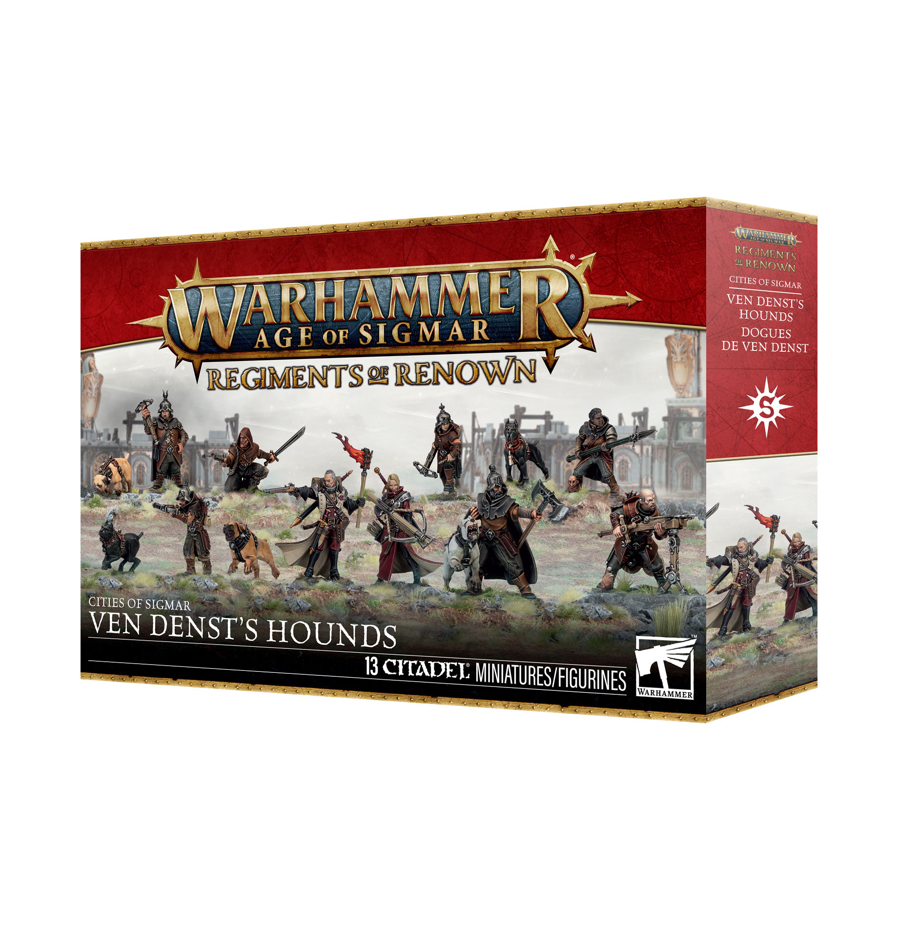 ven densts hounds front of box