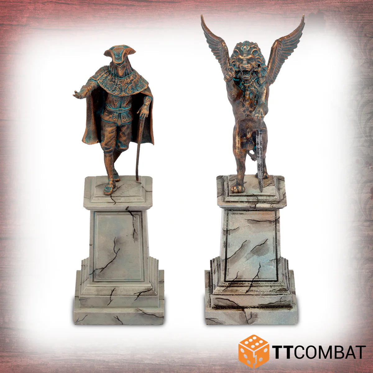 venetian statues painted models