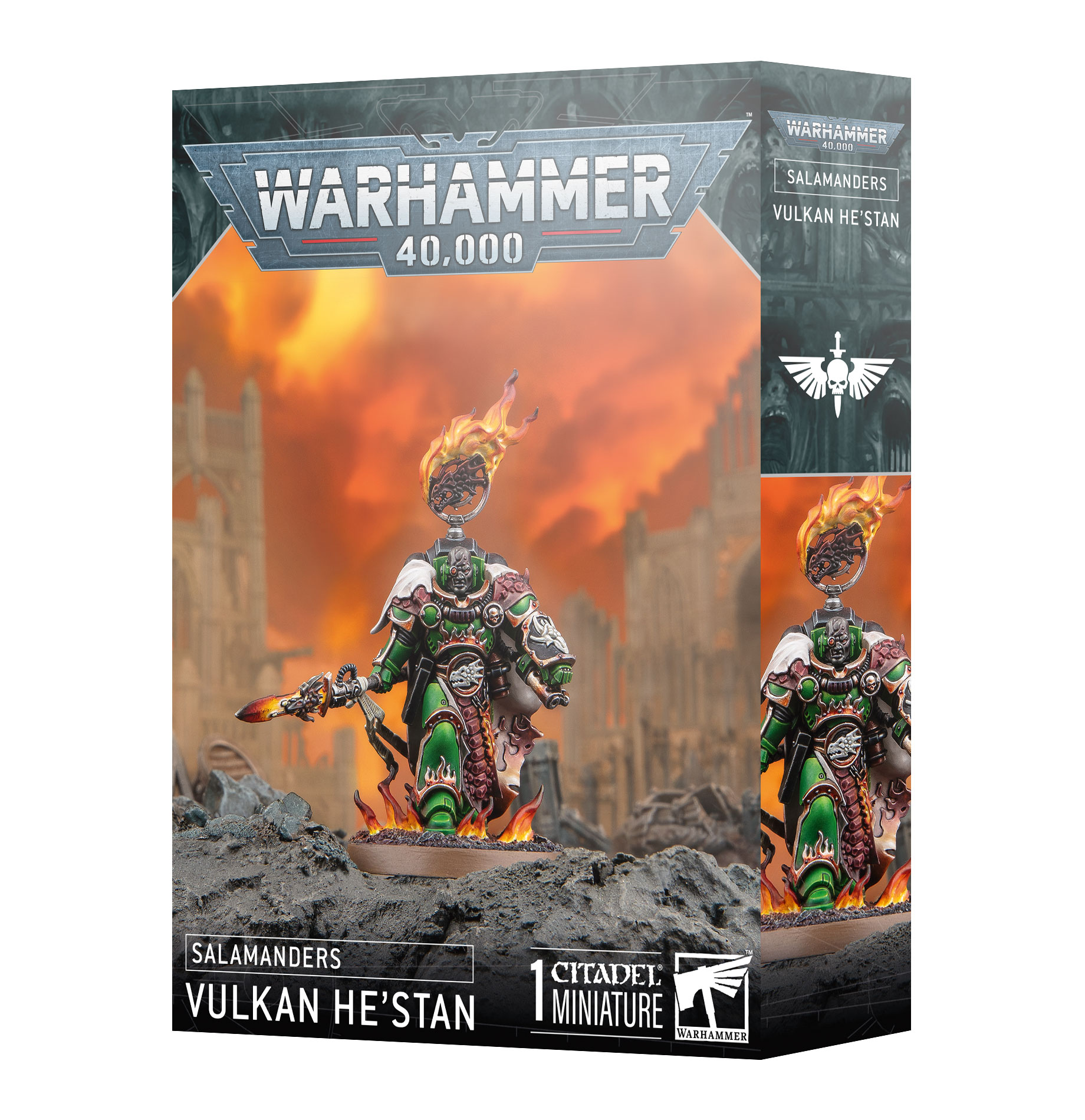 vulkan he stan front of box