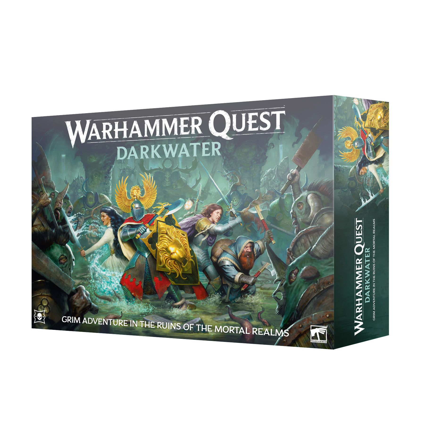 warhammer quest dark water front of box