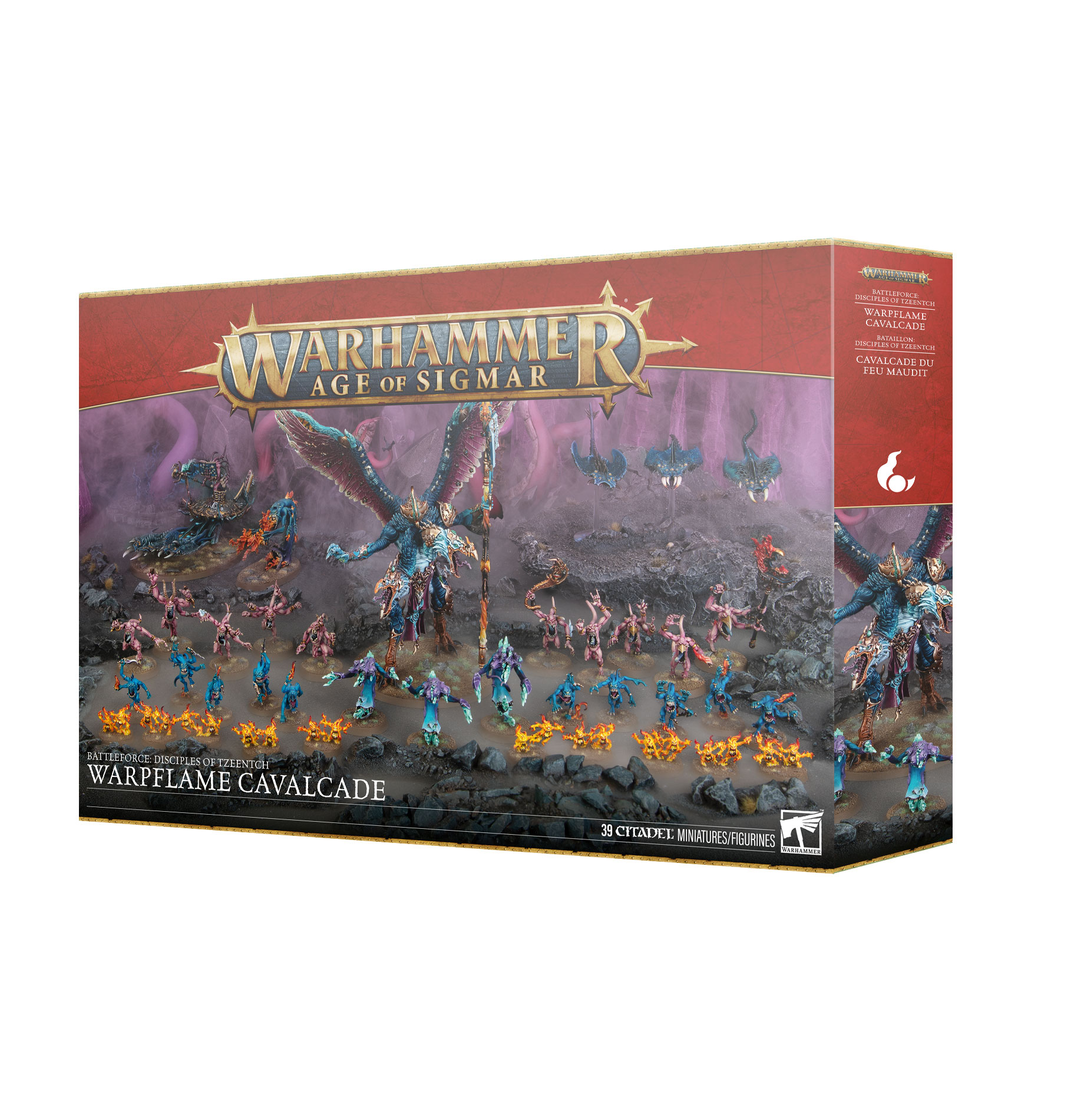 warp flame cavalcade front of box