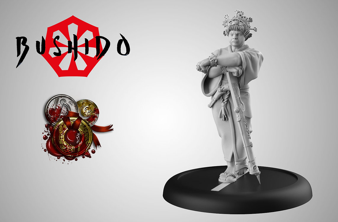 woman with guns and headdress model render