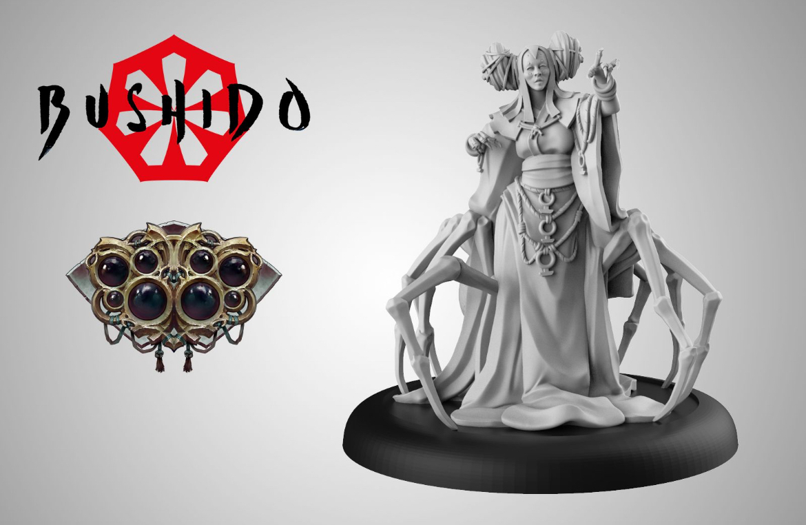 woman with spider legs model render