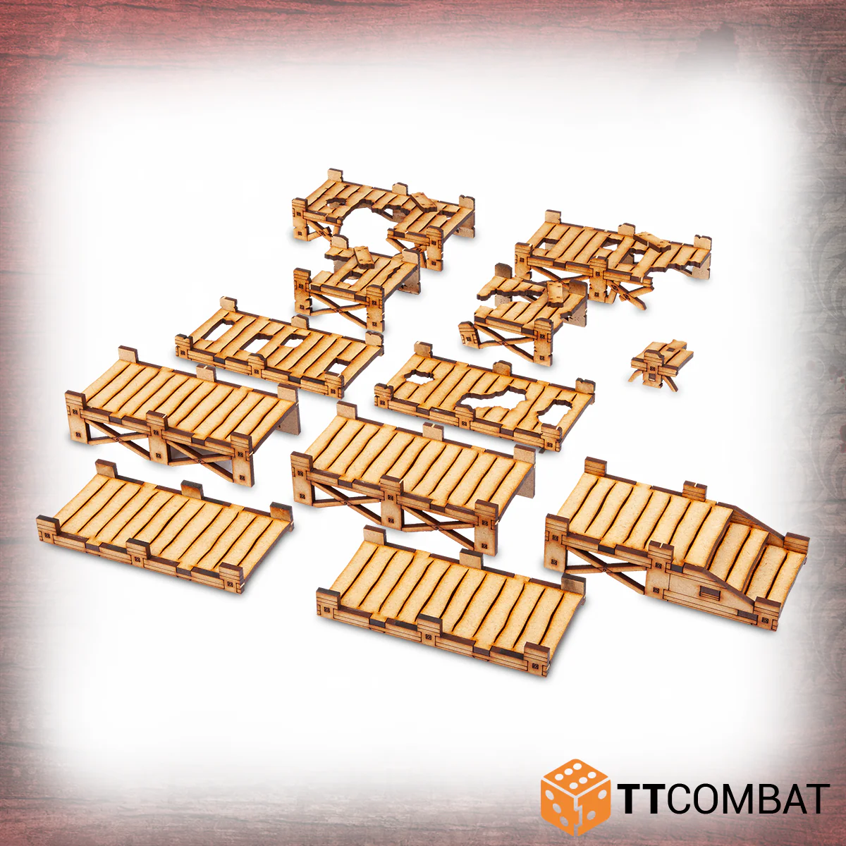 wooden jetties built terrain