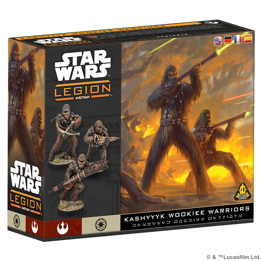 wookiee warriors box with art of two wookies