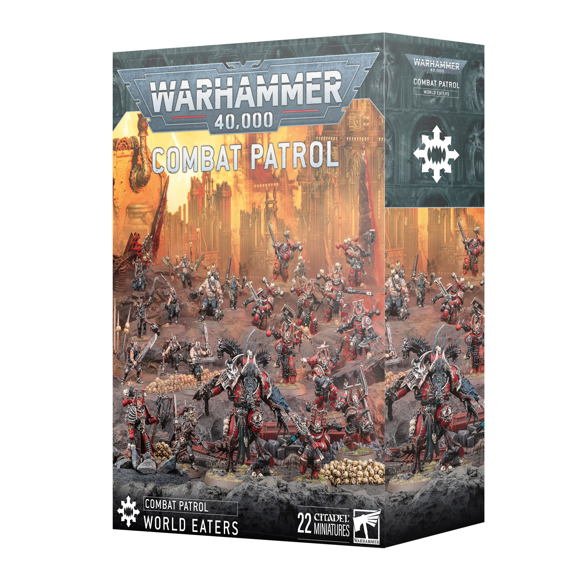 world eaters combat patrol front of box