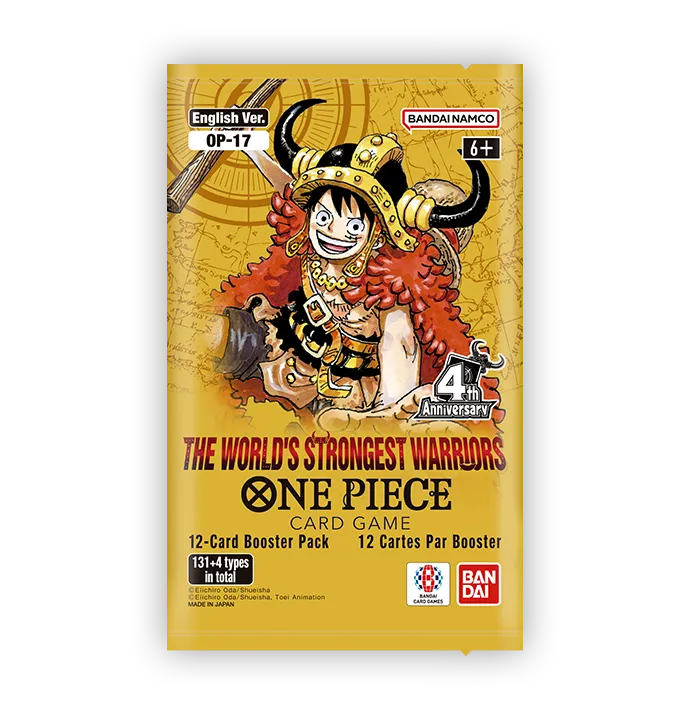 yellow one piece themed card pack