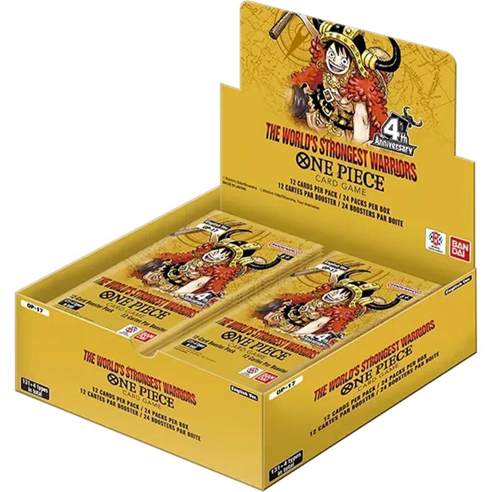 yellow open one piece themed booster display