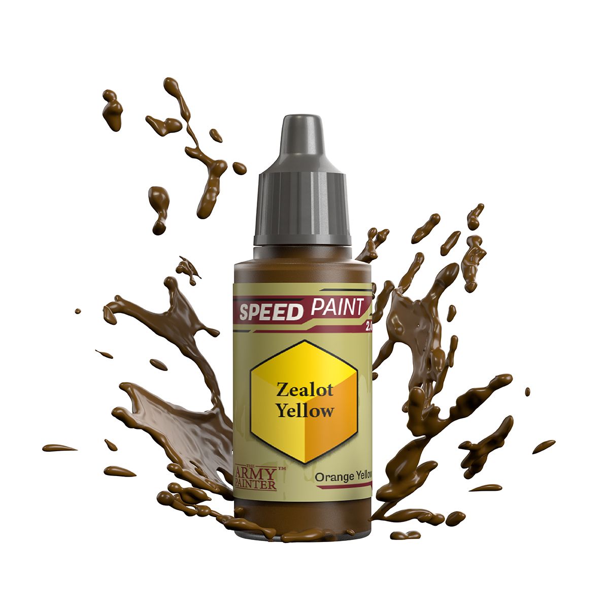 zealot yellow paint bottle